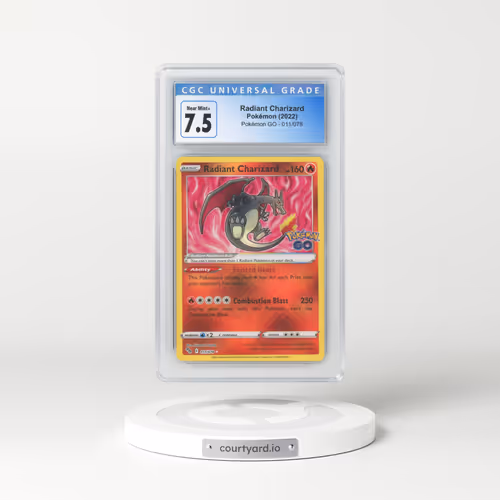 2022 Pokémon GO #011/078 Radiant Charizard - Holo (CGC 7.5 NM+)