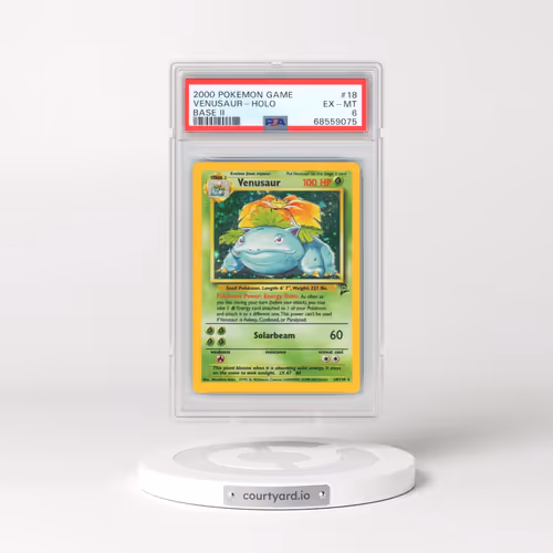 2000 Pokémon Game Base II #18 Venusaur - Holo (PSA 6 EX-MT)