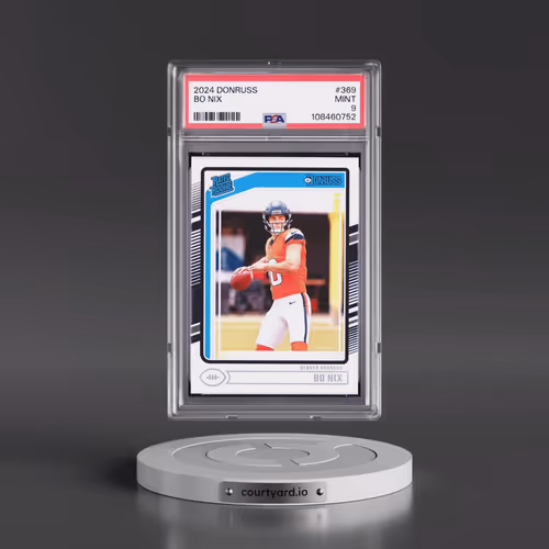 2024 Panini Donruss #369 Bo Nix (PSA 9 MINT)