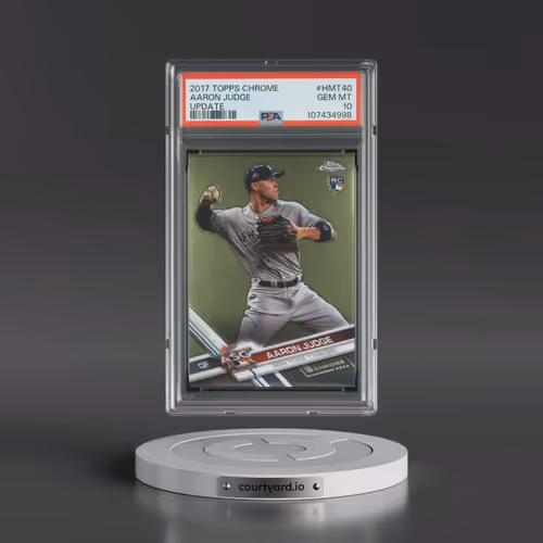 2017 Topps Chrome Update #HMT40 Aaron Judge (PSA 10 GEM MINT)