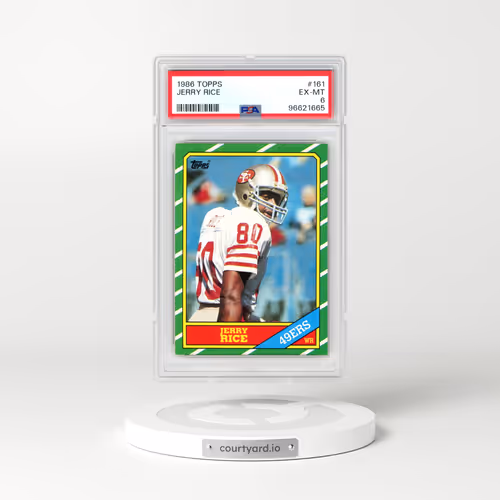 1986 Topps #161 Jerry Rice (PSA 6 EX-MT)