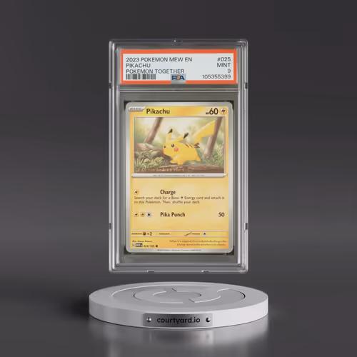 2023 Pokémon Mew EN-151 #025 Pikachu - Pokemon Together (PSA 9 MINT)