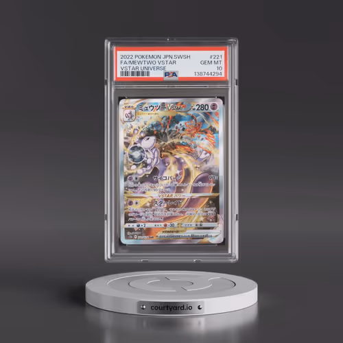 2022 Pokémon Sword & Shield Vstar Universe #221 Mewtwo Vstar - Full Art (PSA 10 GEM MINT)