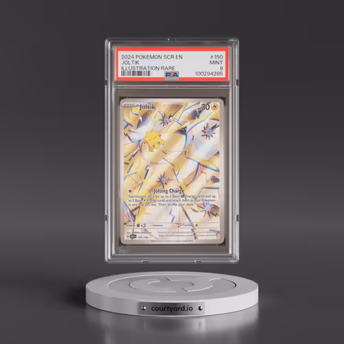 2024 Pokémon Scr EN-Stellar Crown #150 Joltik - Illustration Rare (PSA 9 MINT)