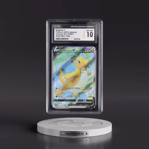 2022 Pokémon GO #078/071 Dragonite V - Super Rare Holo (CGC 10 GEM MINT)