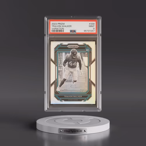 2022 Panini Prizm #339 Travon Walker - Variation (PSA 9 MINT)