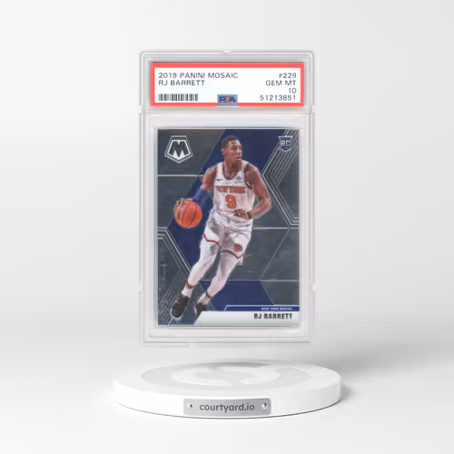 2019 Panini Mosaic #229 RJ Barrett (PSA 10 GEM MINT)