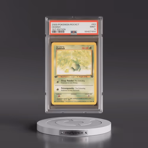 2000 Pokémon Rocket #63 Oddish - 1st Edition (PSA 9 MINT)