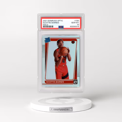 2021 Panini Donruss Optic #186 Scottie Barnes - Holo (PSA 10 GEM MINT)