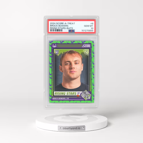 2024 Panini Score-A-Treat Rising Stars #8 Brock Bowers - Bats (PSA 10 GEM MINT)