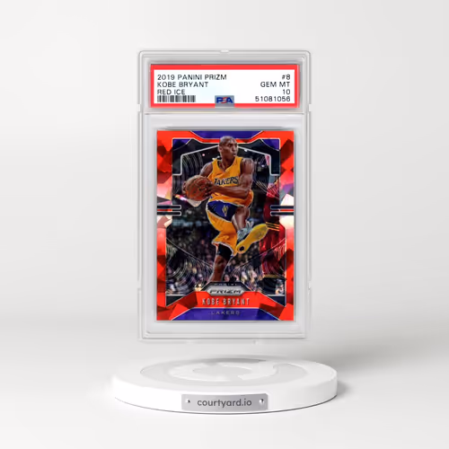 2019 Panini Prizm #8 Kobe Bryant - Red Ice (PSA 10 GEM MINT)