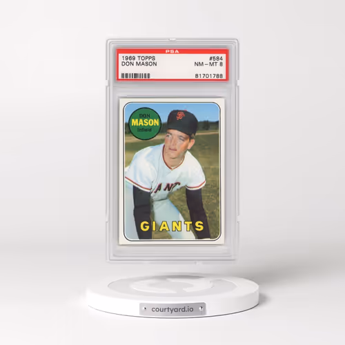 1969 Topps #584 Don Mason (PSA 8 NM-MT)