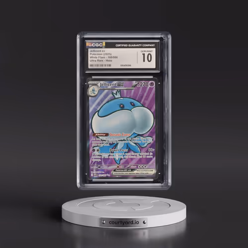 2025 Pokémon Wht EN-White Flare #160 Jellicent EX - Holo Ultra Rare (CGC 10 GEM MINT)