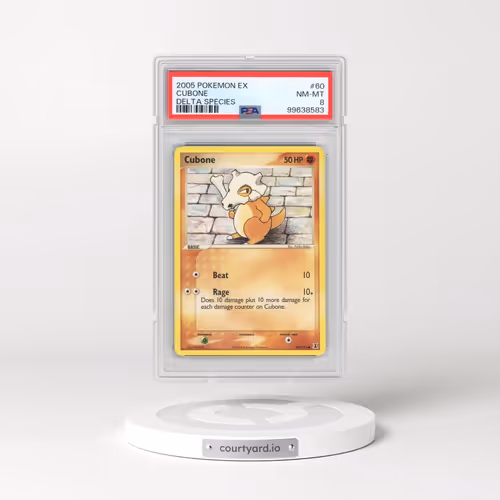 2005 Pokémon EX Delta Species #60 Cubone (PSA 8 NM-MT)