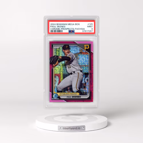 2024 Bowman Mega Box Chrome Prospects #125 Paul Skenes - Fuchsia Refractor (PSA 9 MINT)