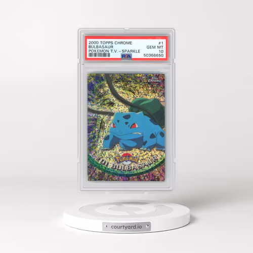 2000 Topps Chrome Pokémon T.V. #1 Bulbasaur - Sparkle (PSA 10 GEM MINT)