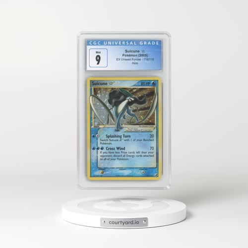 2005 EX Unseen Forces #115 Suicune - Holo (CGC 9 MINT)