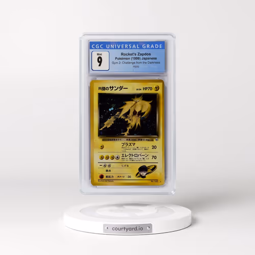 1999 Gym 2: Challenge from the Darkness Rocket's Zapdos - Holo (CGC 9 MINT)