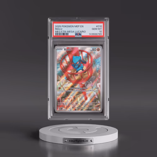 2025 Pokémon Mep EN-Me Black Star Promo #010 Riolu - Mega Evolution Elite Trainer Box-Mega Lucario (