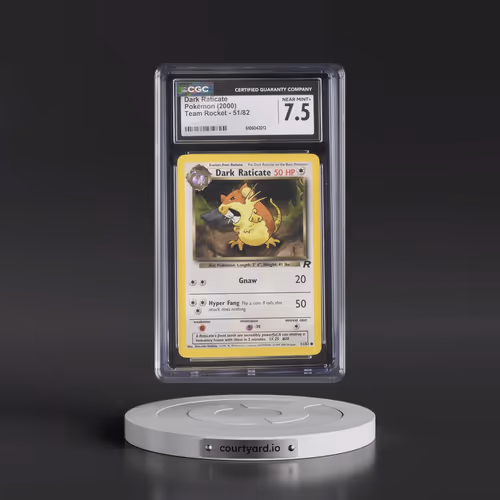 1999 Team Rocket #51/82 Dark Raticate (CGC 7.5 NM+)