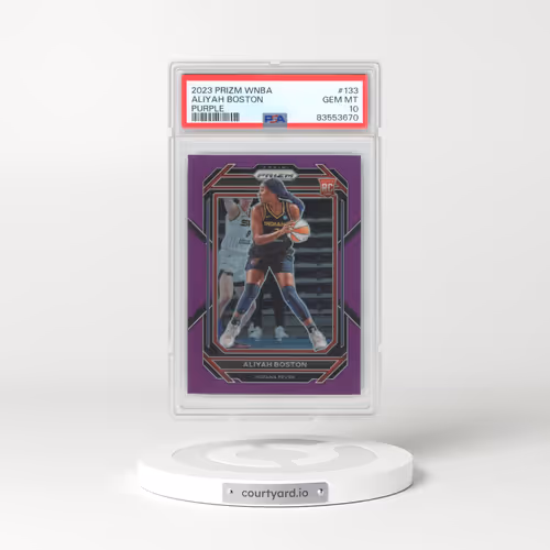 2023 Panini Prizm WNBA #133 Aliyah Boston - Purple (PSA 10 GEM MINT)
