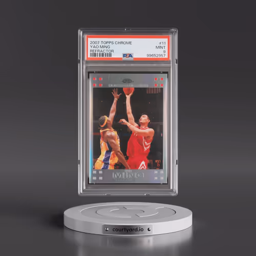 2007 Topps Chrome #11 Yao Ming - Refractor (PSA 9 MINT)