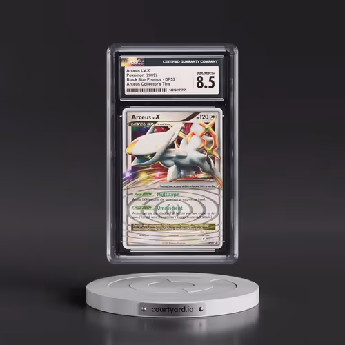 2009 Pokémon Diamond & Pearl Black Star Promo #DP53 Arceus LV.X - Holo Arceus Collector's Tin (CGC 8