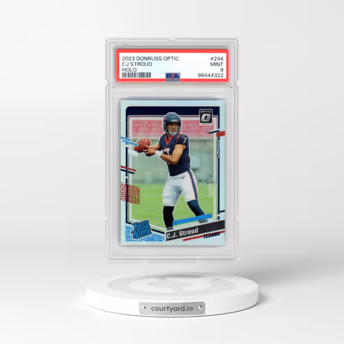 2023 Panini Donruss Optic #244 CJ Stroud - Holo (PSA 9 MINT)