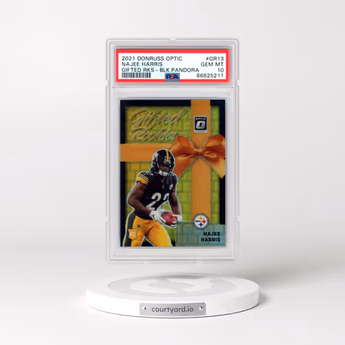 2021 Panini Donruss Optic Gifted Rookies #GR13 Najee Harris - Black Pandora (PSA 10 GEM MINT)