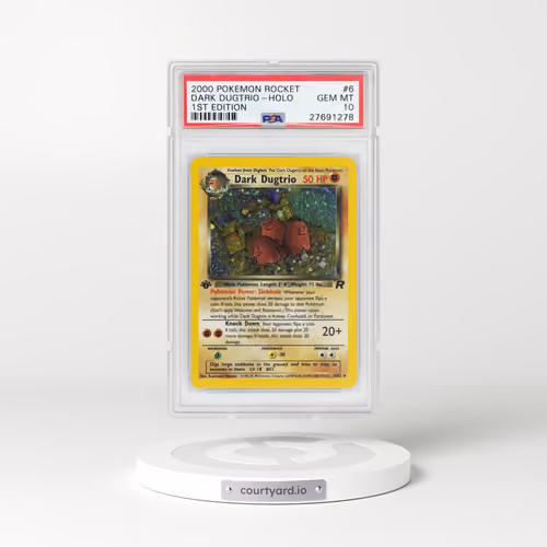 2000 Team Rocket #6 Dugtrio - 1st Edition Holo (PSA 10 GEM MINT)