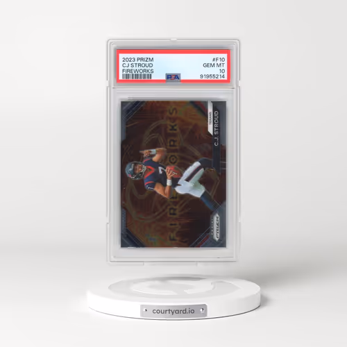 2023 Panini Prizm Fireworks #F10 CJ Stroud (PSA 10 GEM MINT)