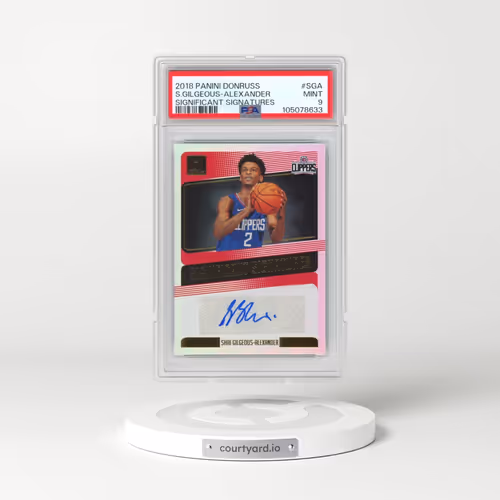 2018 Panini Donruss Significant Signatures #SGA Shai Gilgeous-Alexander (PSA 9 MINT)