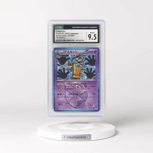 2012 Spiral Force - BW8 (Purple) #027/051 Cofagrigus - 1st Edition (CGC 9.5 MINT+)