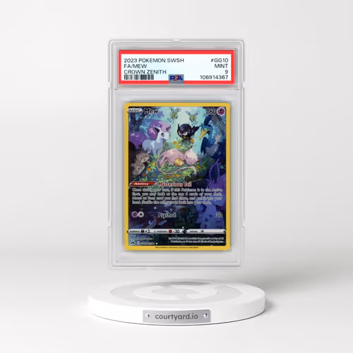 2023 Pokémon Sword and Shield Crown Zenith #GG10 Mew - Full Art (PSA 9 MINT)