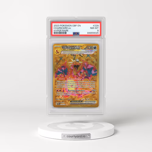 2023 Pokémon Obf EN-Obsidian Flames #228 Charizard EX - Holo Hyper Rare (PSA 8 NM-MT)