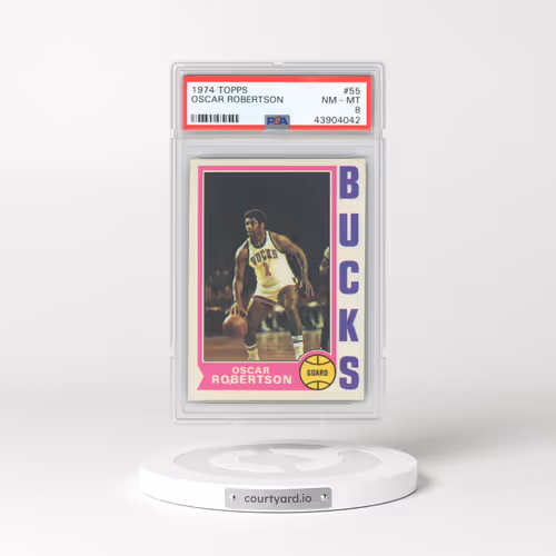 1974 Topps #55 Oscar Robertson (PSA 8 NM-MT)