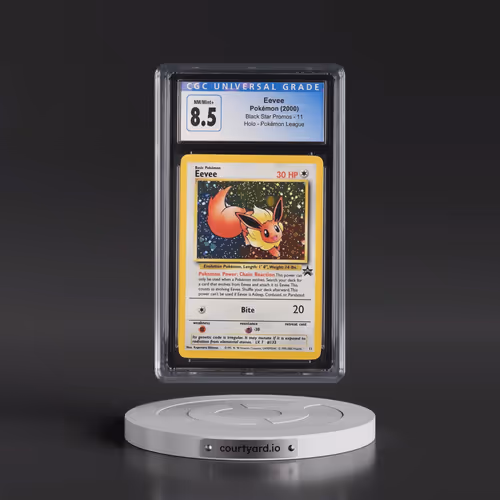 1999 Black Star Promos #11 Eevee - Pokémon League (Holo) (CGC 8.5 NM-MT+)