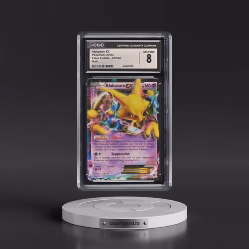 2016 Fates Collide #25/124 Alakazam EX - Holo (CGC 8 NM-MT)