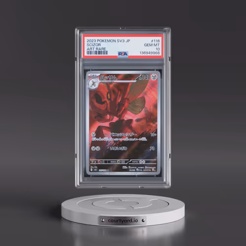 2023 Pokémon SV3-Ruler of the Black Flame #116 Scizor - Art Rare (PSA 10 GEM MINT)