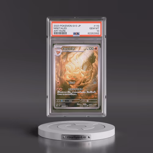 2023 Pokémon SV3-Ruler of the Black Flame #110 Ninetales - Art Rare (PSA 10 GEM MINT)