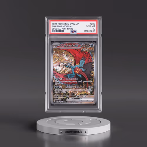 2024 Pokémon Sv8a-Terastal Fest EX #218 Roaring Moon EX - Holo Special Art Rare (PSA 10 GEM MINT)