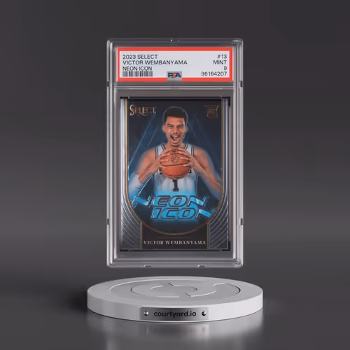 2023 Panini Select Neon Icon #13 Victor Wembanyama (PSA 9 MINT)