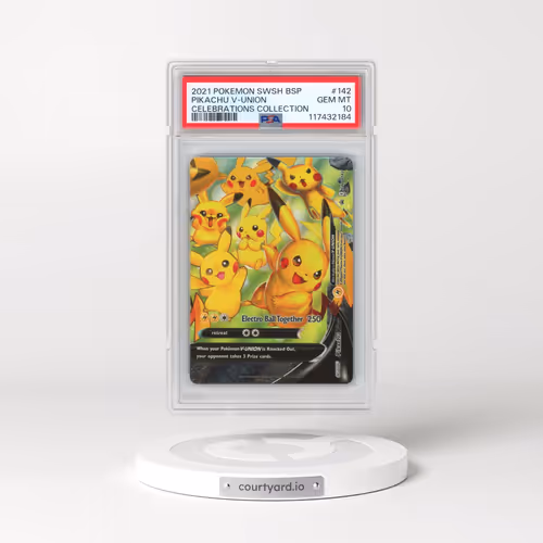 2021 Pokémon Swsh Black Star Promo #142 Pikachu V-Union - Celebrations Collection (PSA 10 GEM MINT)