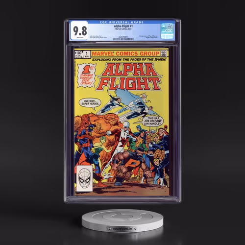 Alpha Flight #1 CGC 9.8 White Pages (Marvel Comics, 8/83)