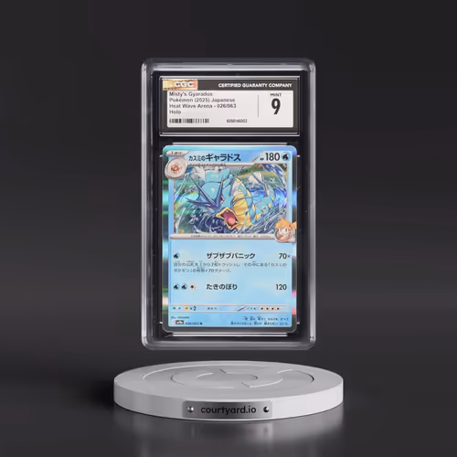 2025 Heat Wave Arena - sv9a #026/063 Misty's Gyarados - Holo (CGC 9 MINT)