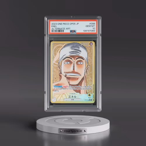 2023 One Piece Japanese OP05-Awakening of the New Era #098 Enel - Alternate Art (PSA 10 GEM MINT)