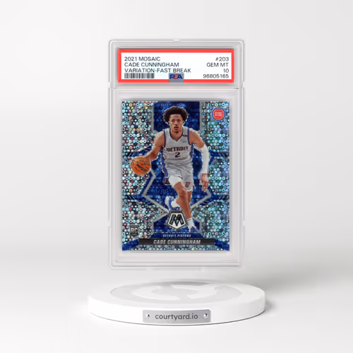 2021 Panini Mosaic #203 Cade Cunningham - Variation-Fast Break (PSA 10 GEM MINT)
