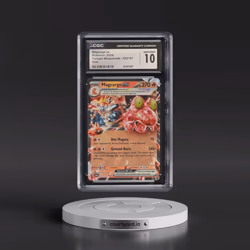2024 Pokémon Twm EN-Twilight Masquerade #029 Magcargo EX - Holo (CGC 10 GEM MINT)