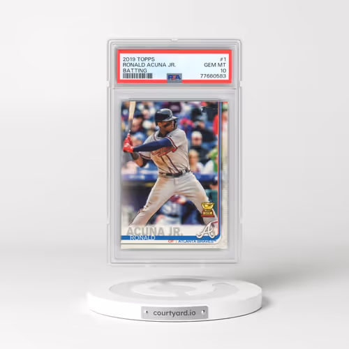 2019 Topps #1 Ronald Acuna Jr. - Batting (PSA 10 GEM MINT)