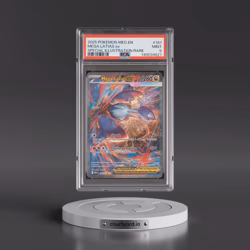 2025 Pokémon Meg EN-Mega Evolution #181 Mega Latias EX - Holo Special Illustration Rare (PSA 9 MINT)